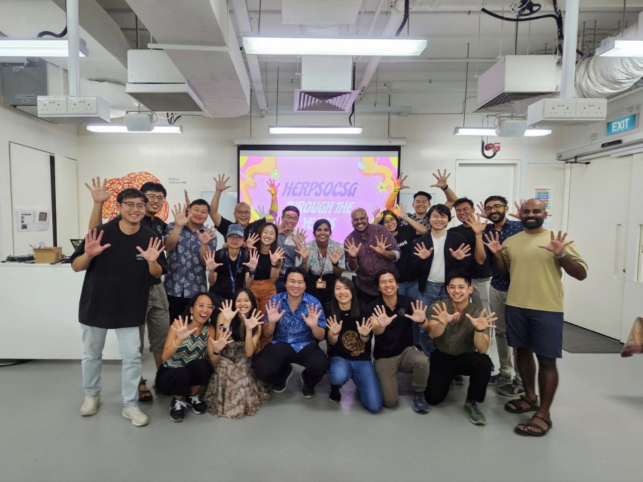 Group Photo of the Herp Society of Singapore by A. Sankar
